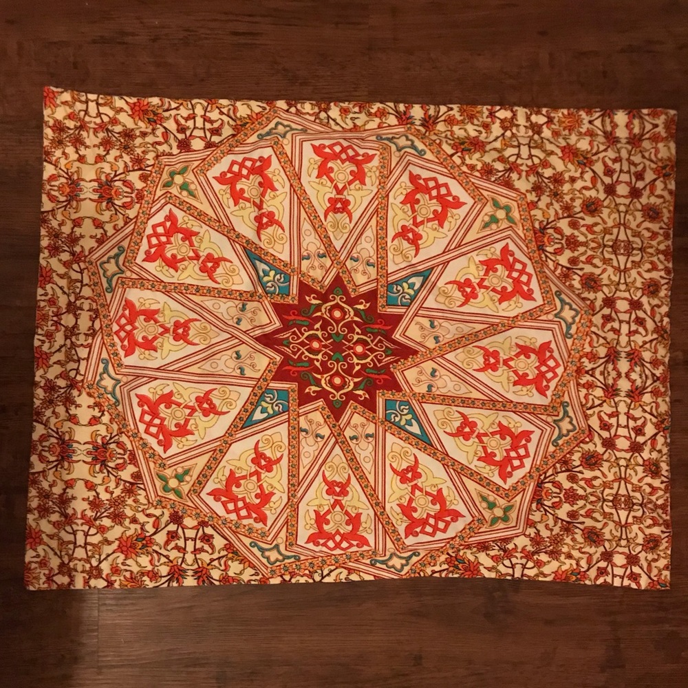 Bohemian duvet cover and pillow sham set